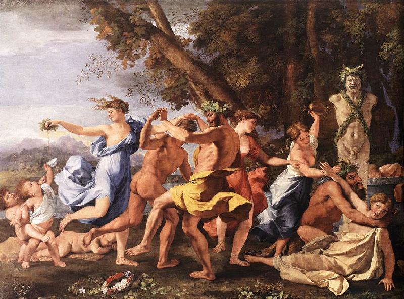 POUSSIN, Nicolas The Nurture of Bacchus ag oil painting image